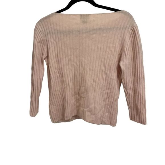 Cashmere sweater with 3/4 sleeves - Picture 4 of 5